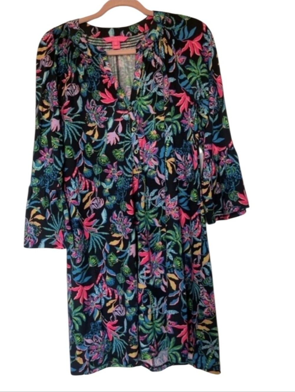 Lilly Pulitzer Size Medium Norris Dress Onyx Paradise Glow
